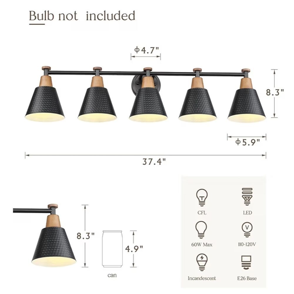 Femila Vanity Light Black - Picture 3 of 5